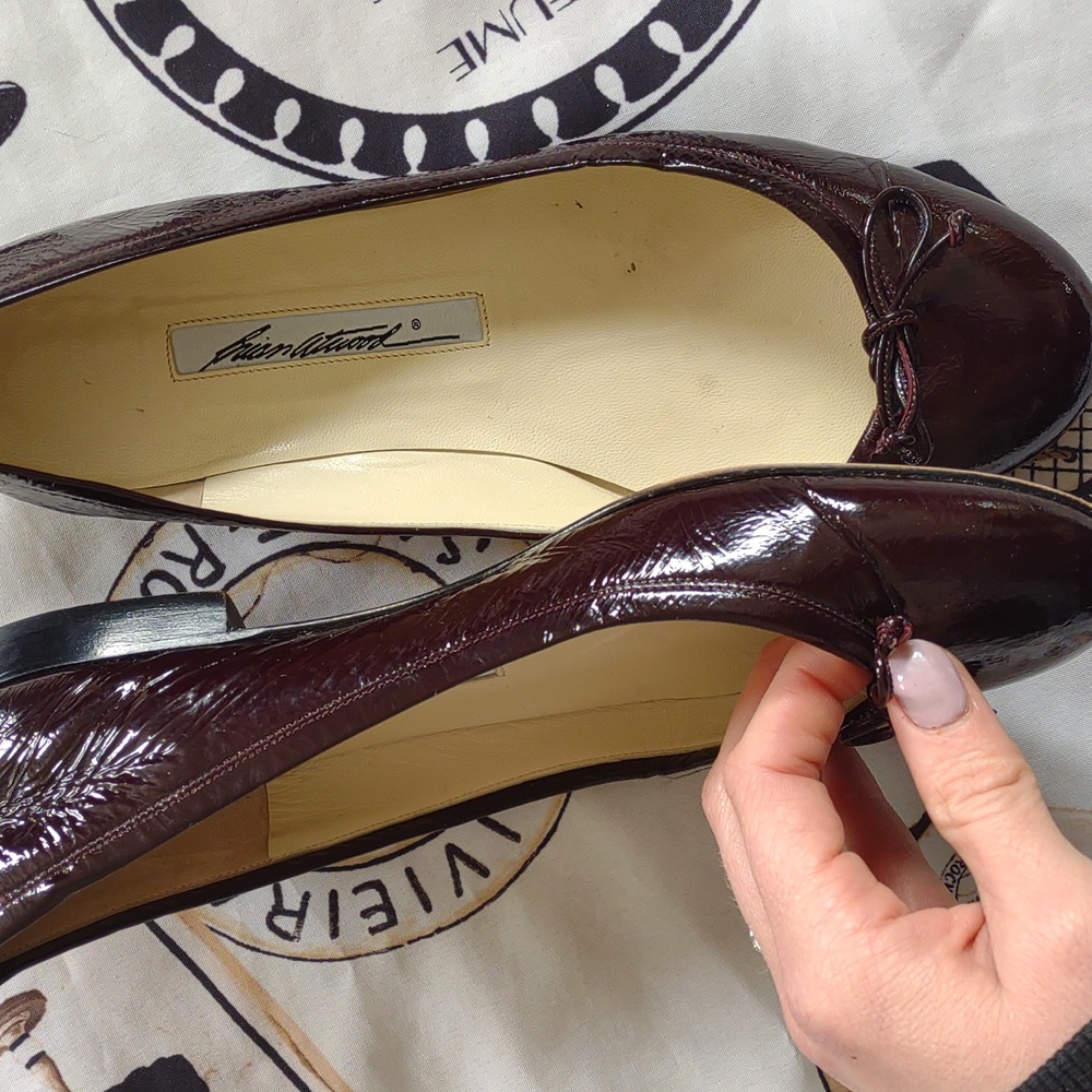 Brian Atwood flats made in Italy size 38. - Picture 2 of 6